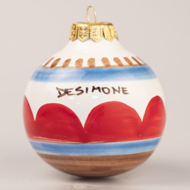 Handmade Christmas Bauble Lampedusa Ceramiche De Simone Pottery Handmade Christmas Bauble Lampedusa Ceramiche De Simone Pottery